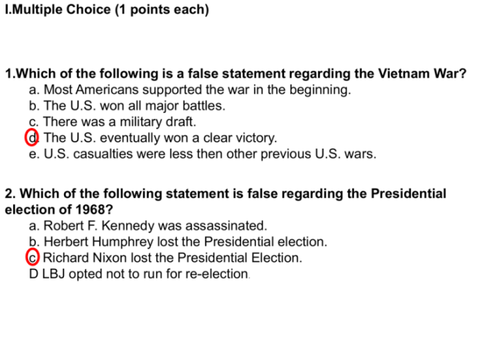 Vietnam war dbq answer key