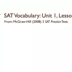 Sat vocabulary lesson and practice lesson 1 answer key